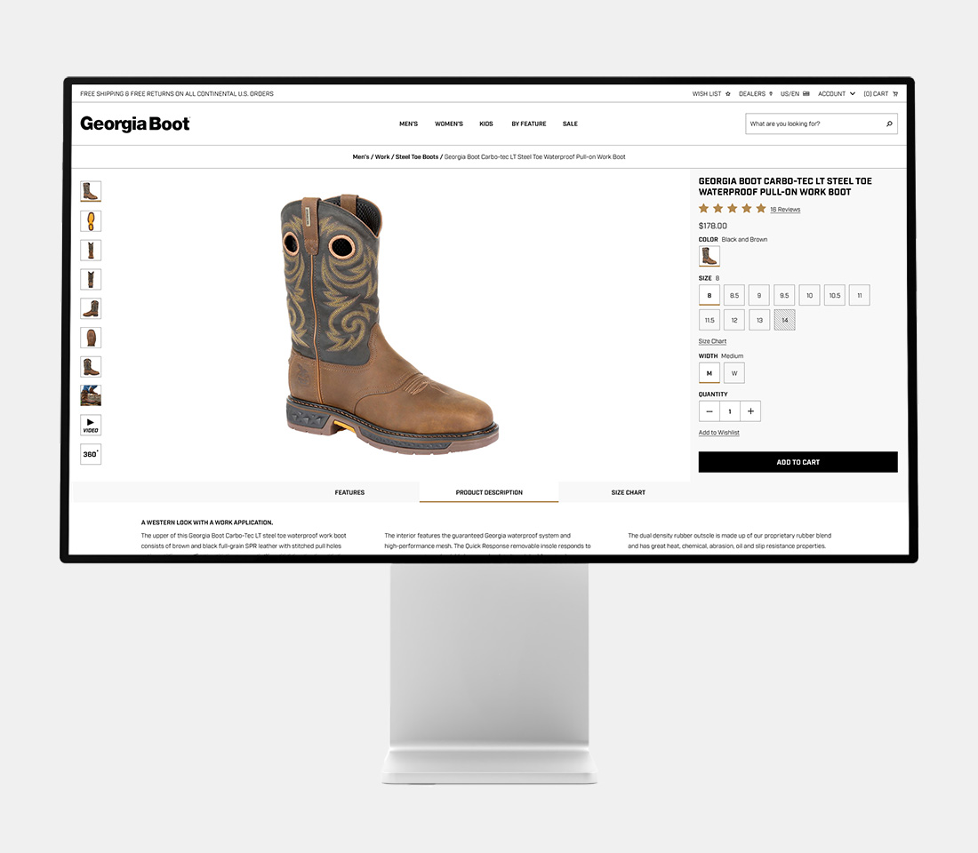 Product Page Screenshot